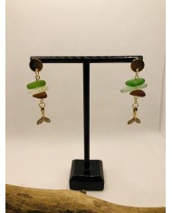 PENDIENTES CRISTAL MARINO o lágrimas de sirena