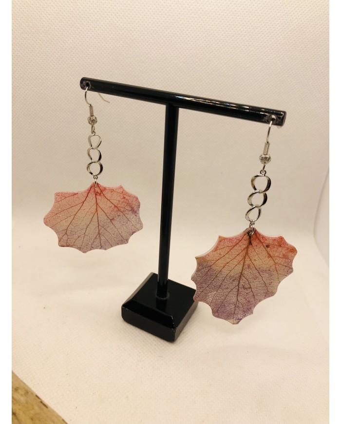 EDICIÓN LIMITADA pendientes artesanos de hoja natural