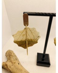 EDICIÓN LIMITADA pendientes artesanos de hoja natural