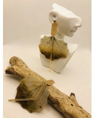 EDICIÓN LIMITADA pendientes artesanos de hoja natural