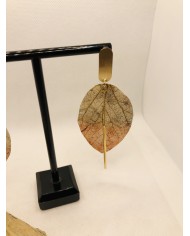 EDICIÓN LIMITADA pendientes artesanos  de hoja natural
