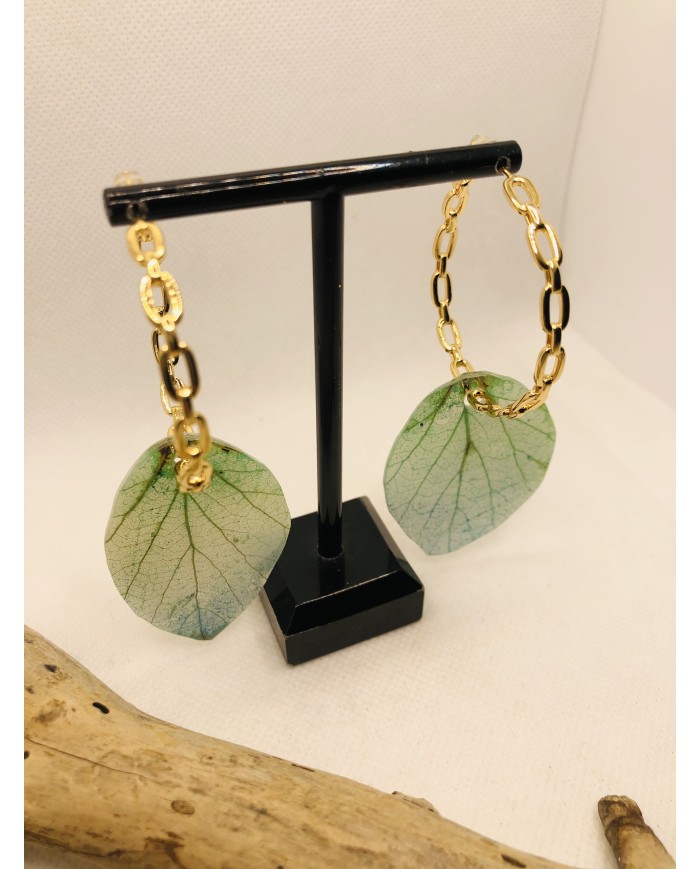 EDICIÓN LIMITADA pendientes de hoja natural artesanos