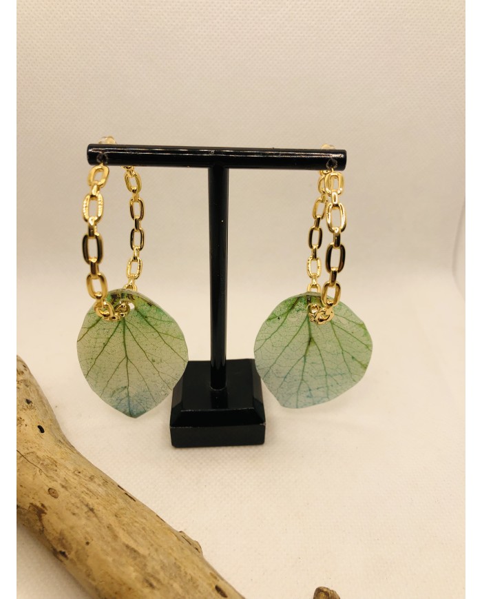EDICIÓN LIMITADA pendientes de hoja natural artesanos