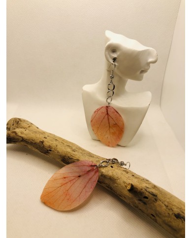 EDICIÓN LIMITADA pendientes artesanos de hoja natural