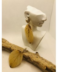EDICIÓN LIMITADA pendientes artesanos de hoja natural
