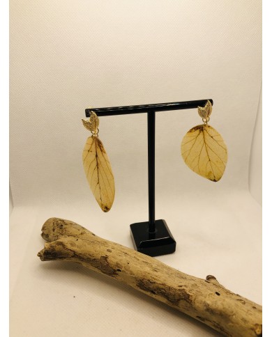EDICIÓN LIMITADA pendientes artesanos de hoja natural