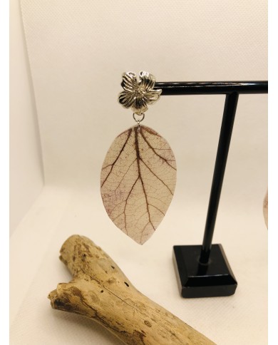 EDICIÓN LIMITADA pendientes  artesanos de hoja natural