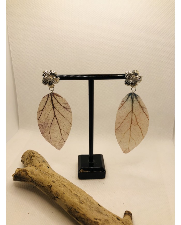 EDICIÓN LIMITADA pendientes  artesanos de hoja natural