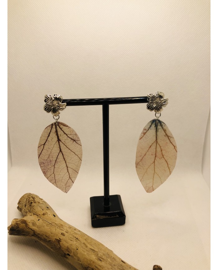 EDICIÓN LIMITADA pendientes  artesanos de hoja natural
