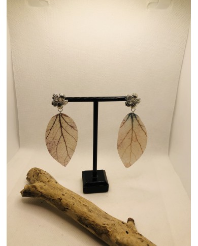 EDICIÓN LIMITADA pendientes  artesanos de hoja natural