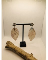 EDICIÓN LIMITADA pendientes  artesanos de hoja natural