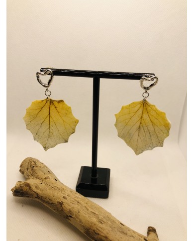 EDICIÓN LIMITADA pendientes de hoja natural