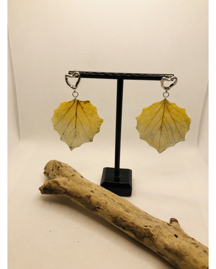 EDICIÓN LIMITADA pendientes de hoja natural