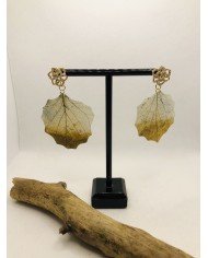 EDICIÓN LIMITADA pendientes de hoja natural artesanos