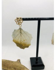 EDICIÓN LIMITADA pendientes de hoja natural artesanos