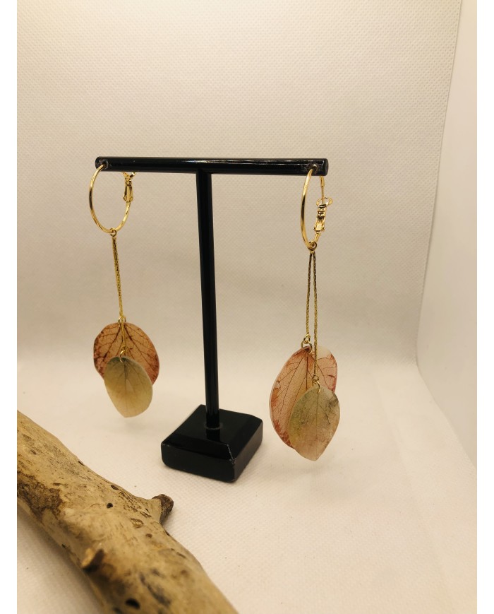 EDICIÓN LIMITADA pendientes de hoja natural artesanos