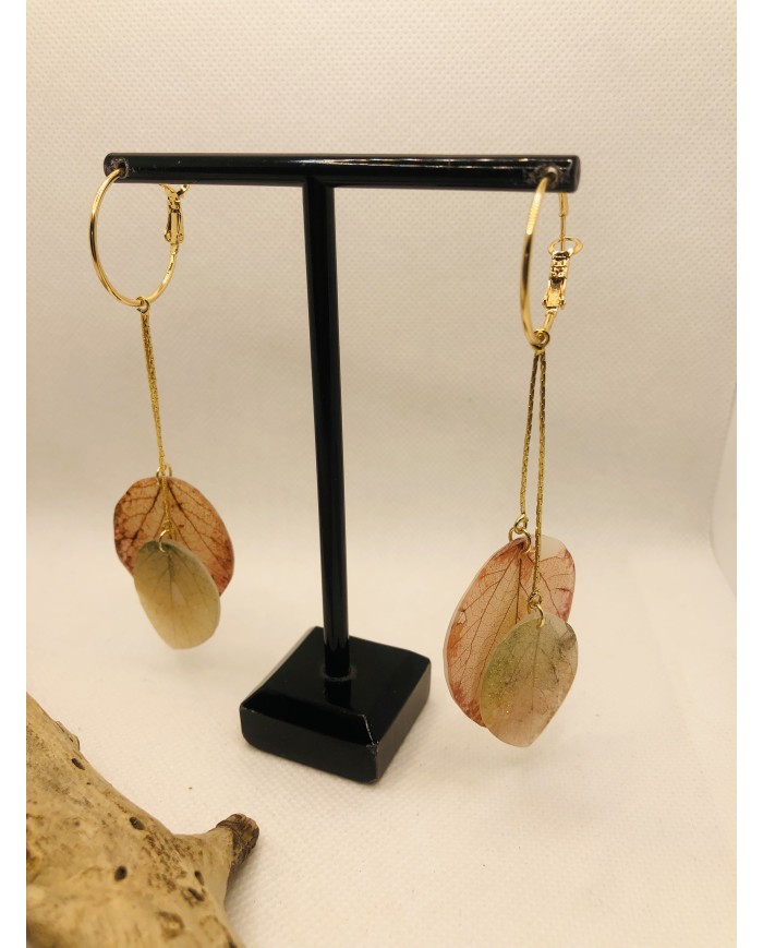 EDICIÓN LIMITADA pendientes de hoja natural artesanos