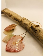 EDICIÓN LIMITADA pendientes de hoja natural artesanos