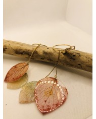 EDICIÓN LIMITADA pendientes de hoja natural artesanos