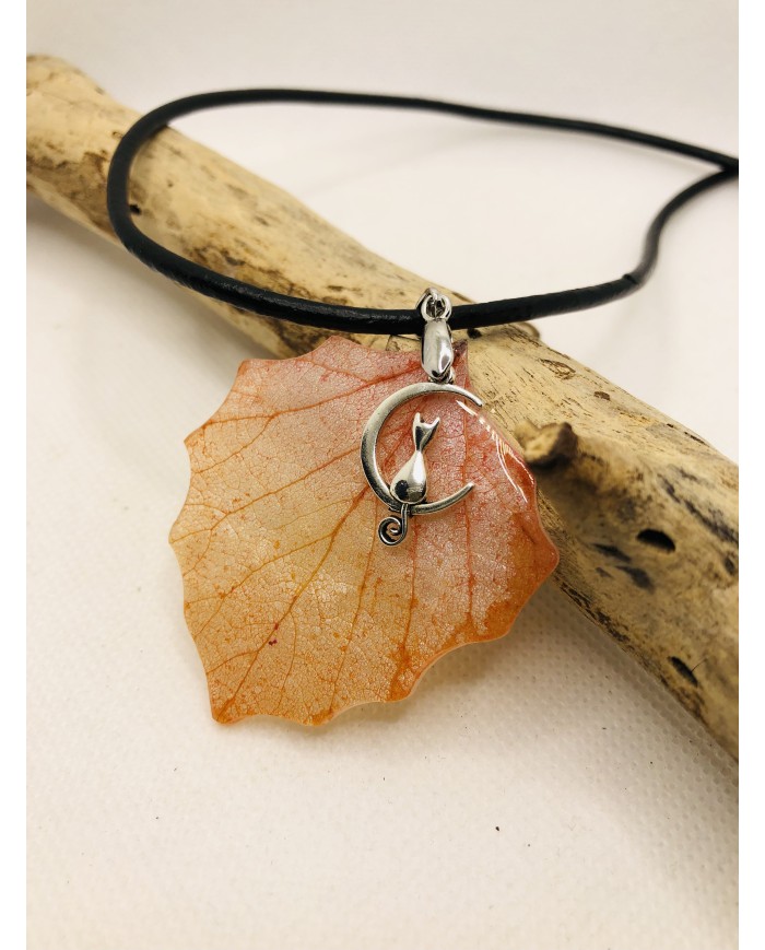 COLLAR artesano de hoja natural