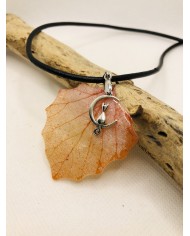 COLLAR artesano de hoja natural