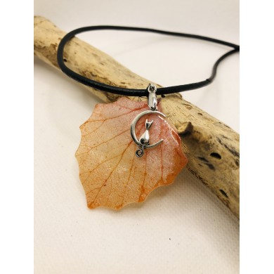 COLLAR artesano de hoja natural