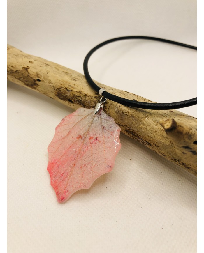 COLLAR artesano de hoja natural