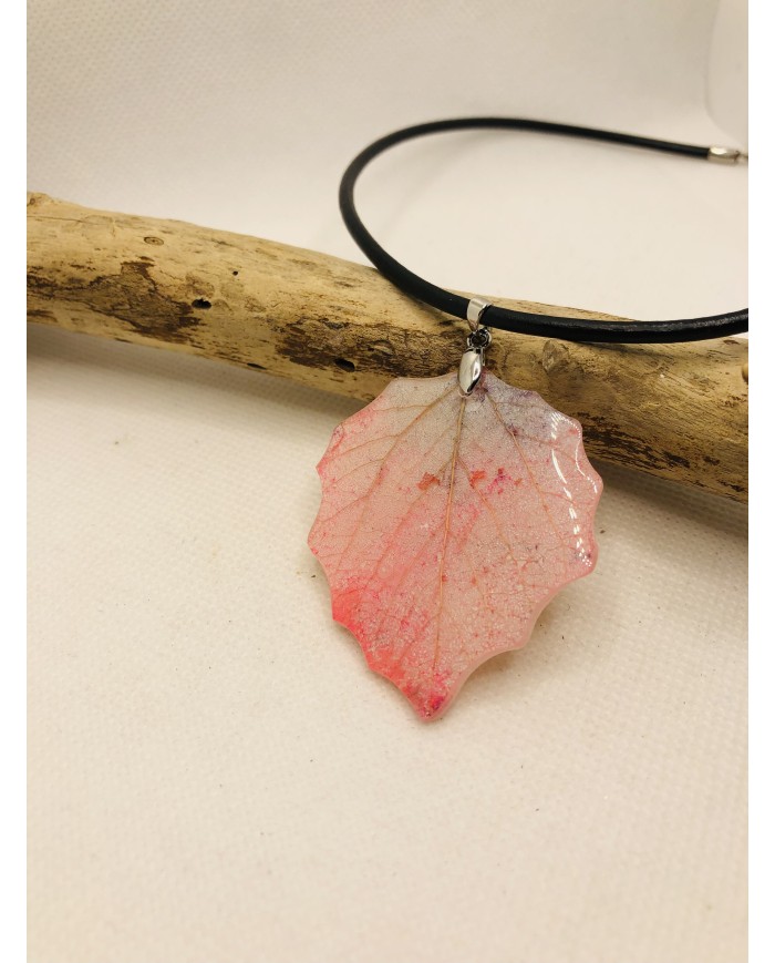 COLLAR artesano de hoja natural