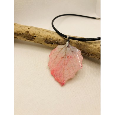 COLLAR artesano de hoja natural