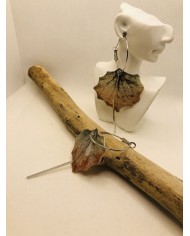 EDICIÓN LIMITADA pendientes artesanos de hoja natural
