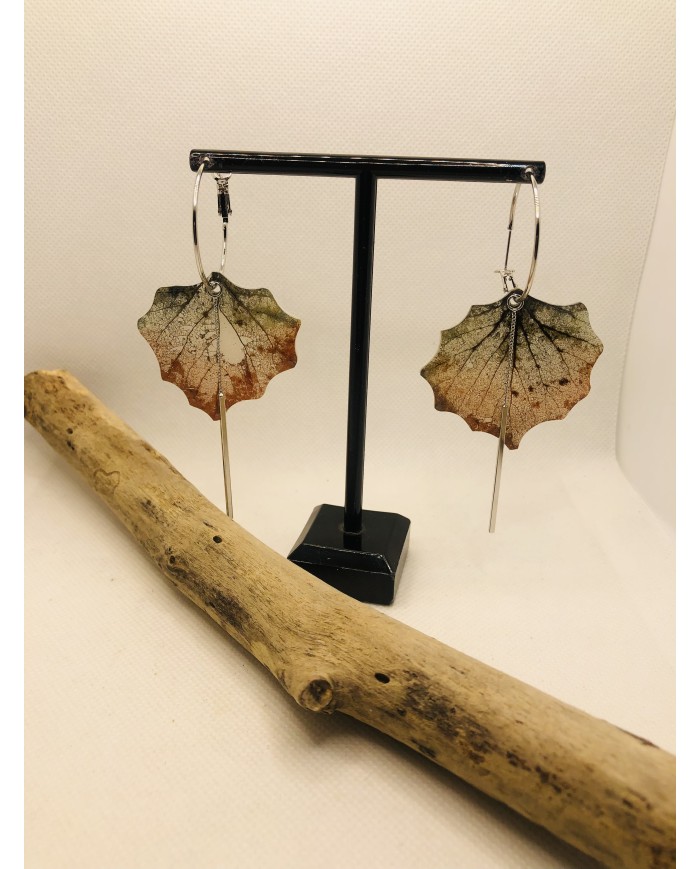 EDICIÓN LIMITADA pendientes artesanos de hoja natural