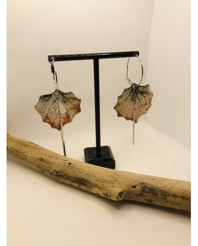 EDICIÓN LIMITADA pendientes artesanos de hoja natural