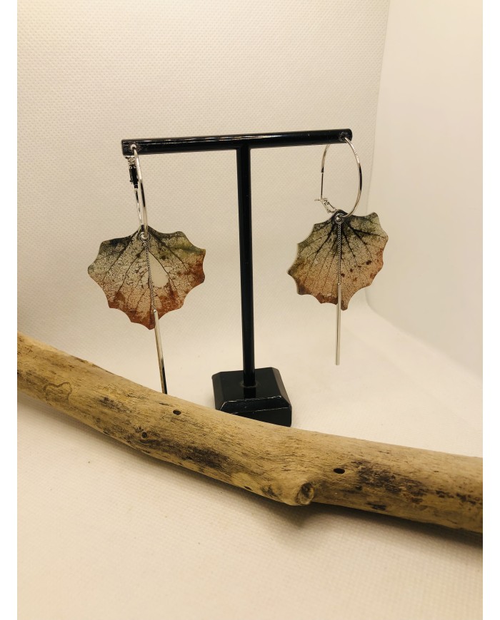 EDICIÓN LIMITADA pendientes artesanos de hoja natural