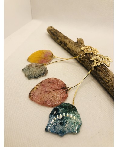 EDICIÓN LIMITADA pendientes de hoja natural artesanos