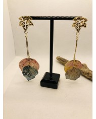 EDICIÓN LIMITADA pendientes de hoja natural artesanos