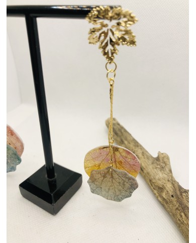EDICIÓN LIMITADA pendientes de hoja natural artesanos