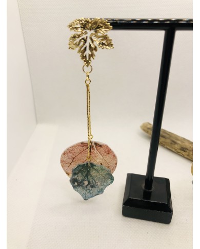 EDICIÓN LIMITADA pendientes de hoja natural artesanos