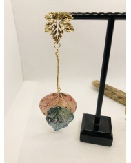 EDICIÓN LIMITADA pendientes de hoja natural artesanos