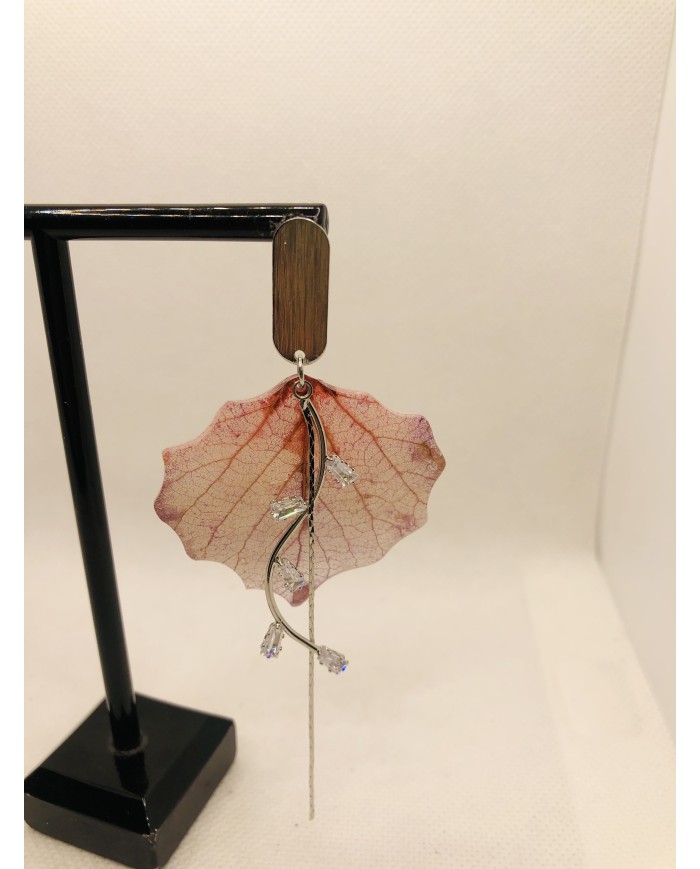 EDICIÓN LIMITADA pendientes artesanos de hoja natural