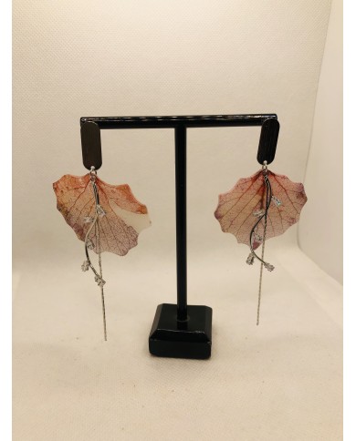 EDICIÓN LIMITADA pendientes artesanos de hoja natural