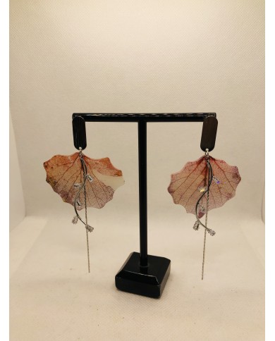 EDICIÓN LIMITADA pendientes artesanos de hoja natural