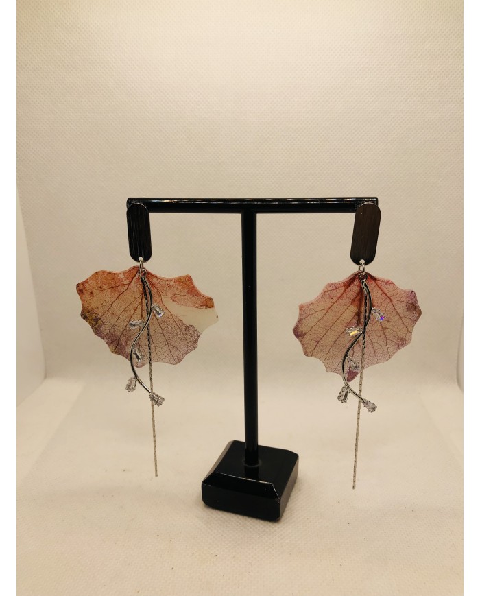 EDICIÓN LIMITADA pendientes artesanos de hoja natural