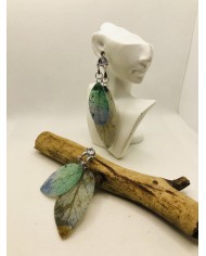 EDICICÓN LIMITADA pendientes  artesanos de hoja natural