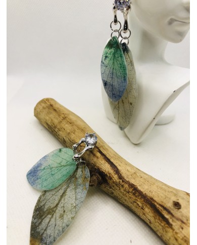 EDICICÓN LIMITADA pendientes  artesanos de hoja natural
