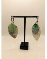 EDICICÓN LIMITADA pendientes  artesanos de hoja natural