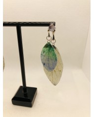EDICICÓN LIMITADA pendientes  artesanos de hoja natural
