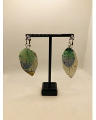 EDICIÓN LIMITADA pendientes artesanos de hoja natural