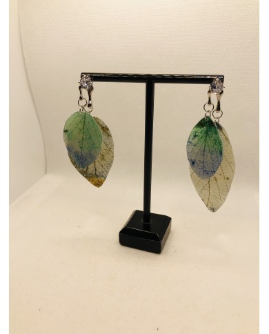 EDICICÓN LIMITADA pendientes  artesanos de hoja natural