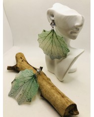 EDICIÓN LIMITADA pendientes artesanos de hoja natural