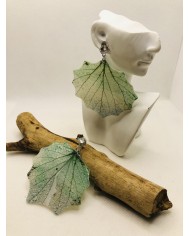 EDICIÓN LIMITADA pendientes artesanos de hoja natural